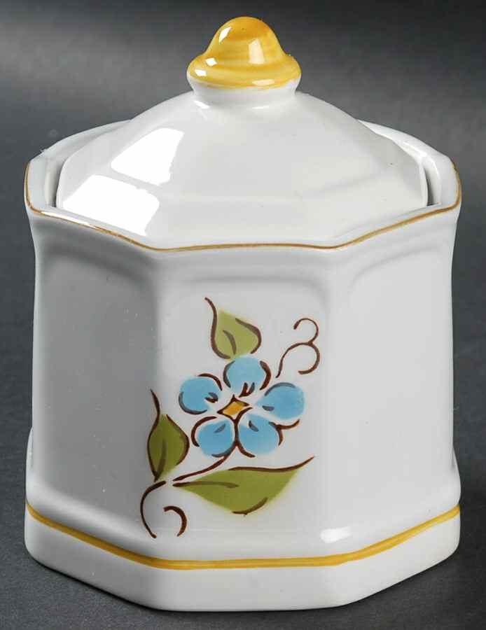 Majolica Sugar Bowl & Lid by Mikasa-1