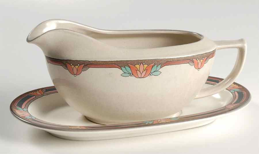 Majorca Gravy Boat & Underplate by Mikasa-1