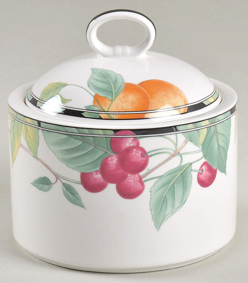 Majestic Meadow Sugar Bowl & Lid by Mikasa-1
