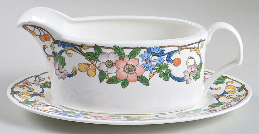 Magical Meadow Gravy Boat & Underplate (Relish/Butter) by Mikasa-1