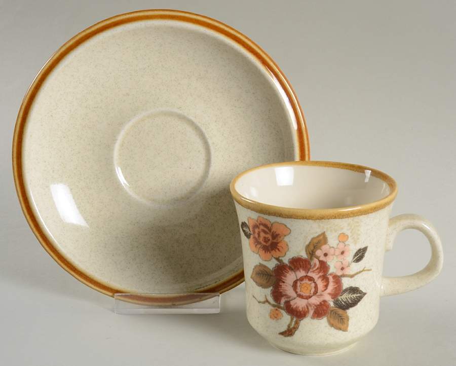 Mandarin Flat Cup & Saucer Set by Mikasa-1