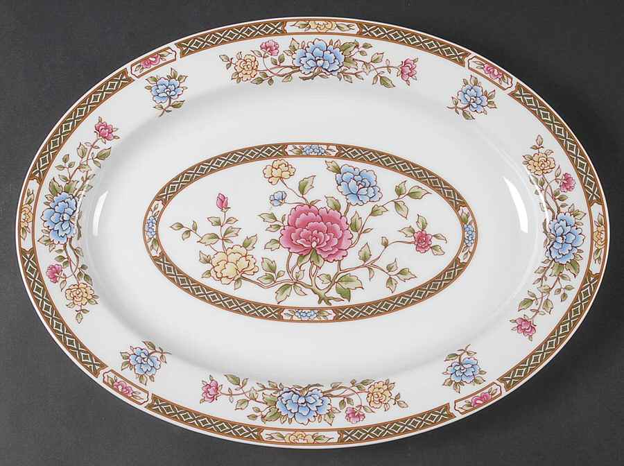 Mandalay (L9018) 14" Oval Serving Platter by Mikasa-1