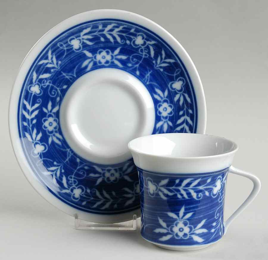 Mandarin Flat Cup & Saucer Set by Mikasa-1