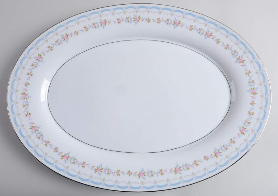 Manon 16" Oval Serving Platter by Mikasa-1