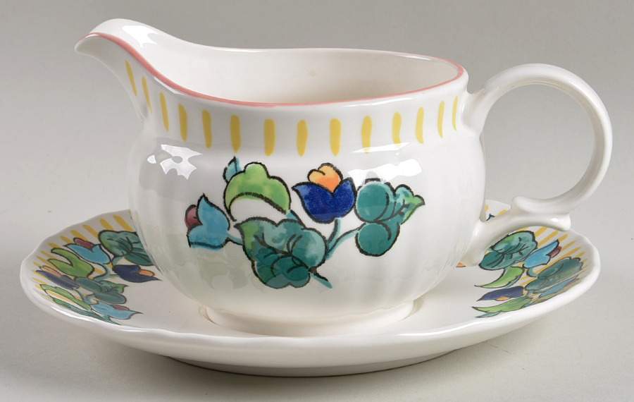 Manorville Gravy Boat & Underplate by Mikasa-1