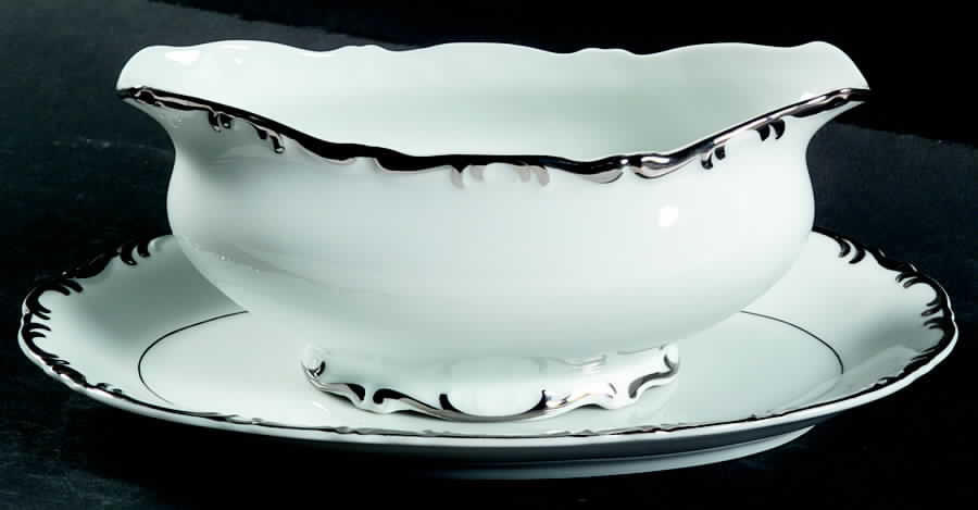 Marlboro Gravy Boat & Underplate/Relish by Mikasa-1