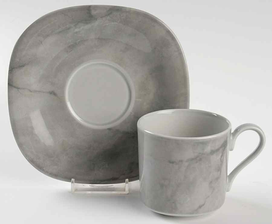 Marbella Flat Cup & Saucer Set by Mikasa-1