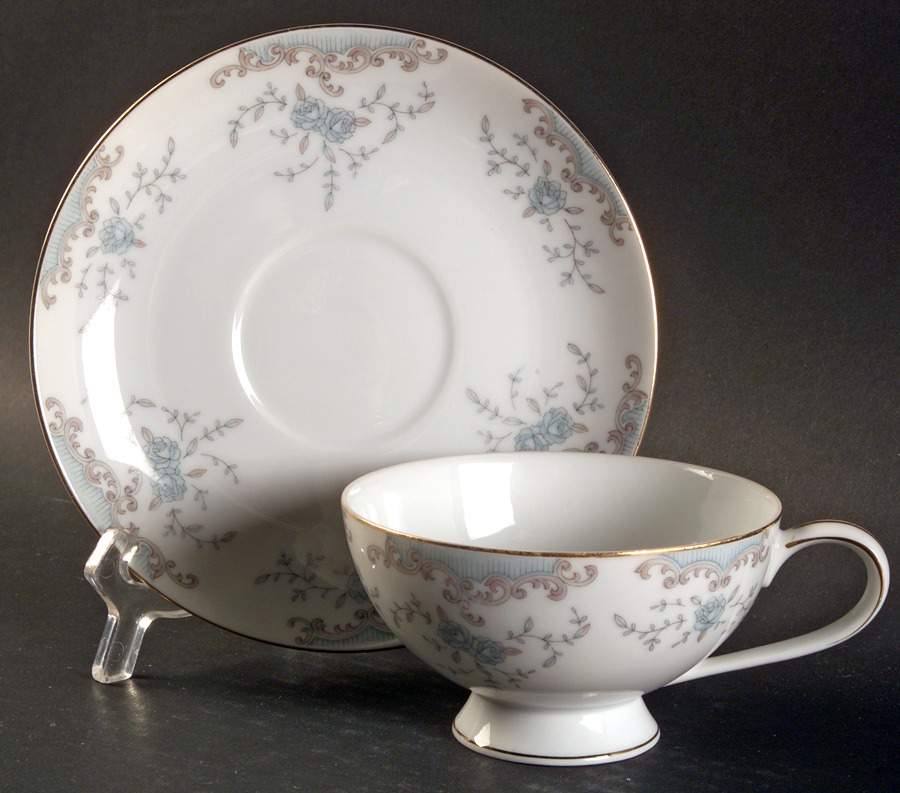 Marcia Footed Cup & Saucer Set by Mikasa-1