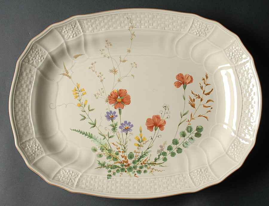 Margaux 15" Oval Serving Platter by Mikasa-1