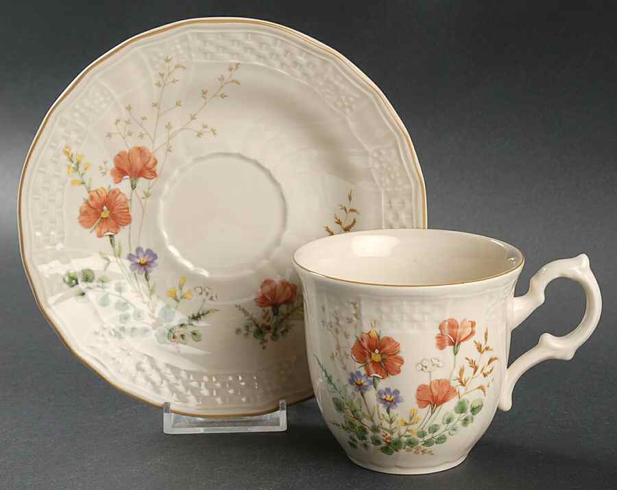 Margaux Flat Cup & Saucer Set by Mikasa-1