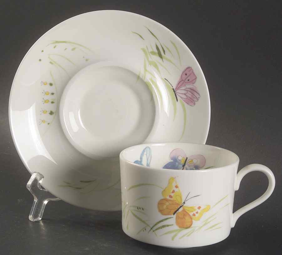 Mariposa Flat Cup & Saucer Set by Mikasa-1