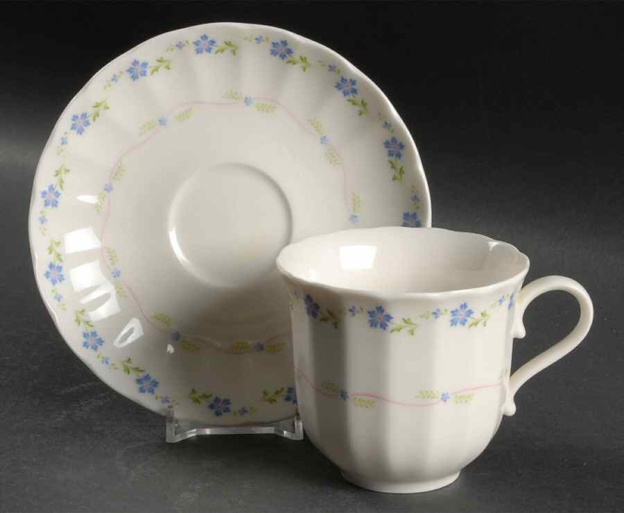 Mariana Flat Cup & Saucer Set by Mikasa-1