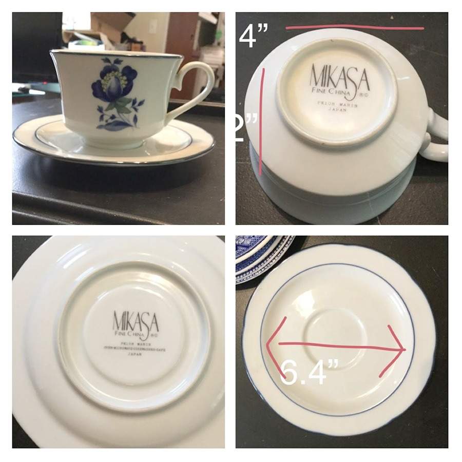 Marin Footed Cup & Saucer Set by Mikasa-1
