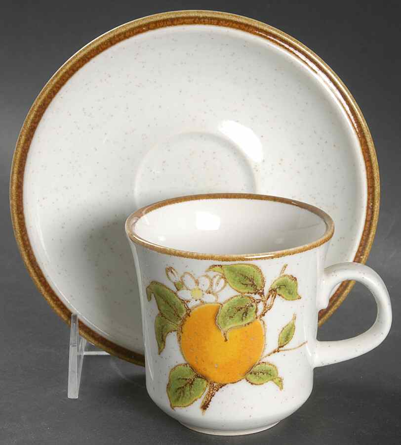 Marmalade Flat Cup & Saucer Set by Mikasa-1