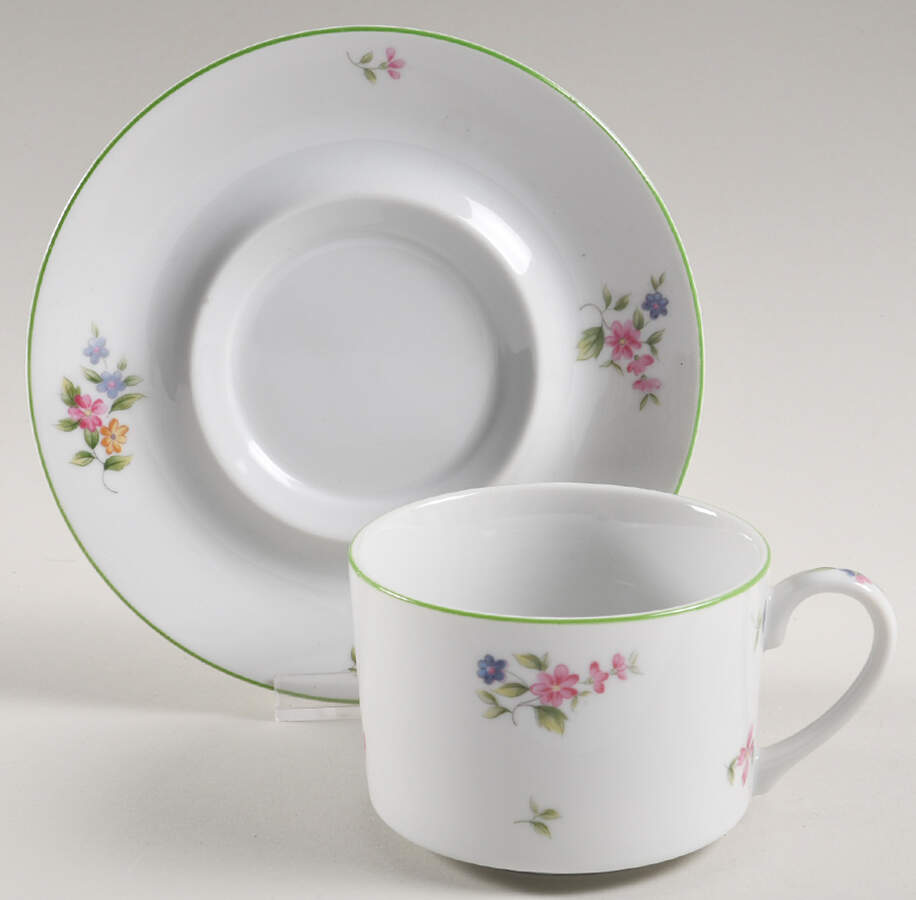 Marquette Flat Cup & Saucer Set by Mikasa-1
