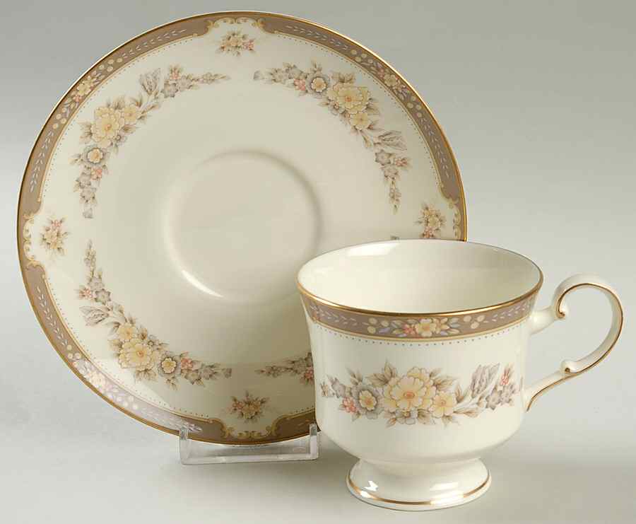 Marquis Footed Cup & Saucer Set by Mikasa-1
