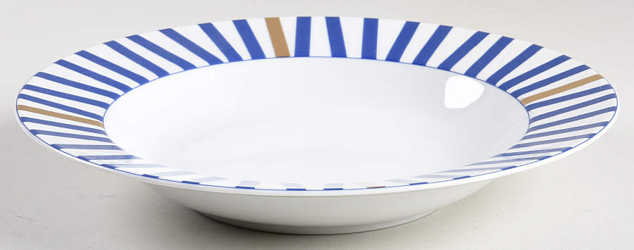 Marquee Blue Rim Soup Bowl by Mikasa-1