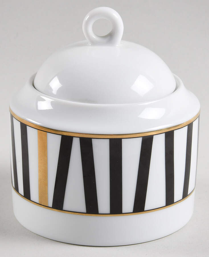 Marquee Black Sugar Bowl & Lid by Mikasa-1