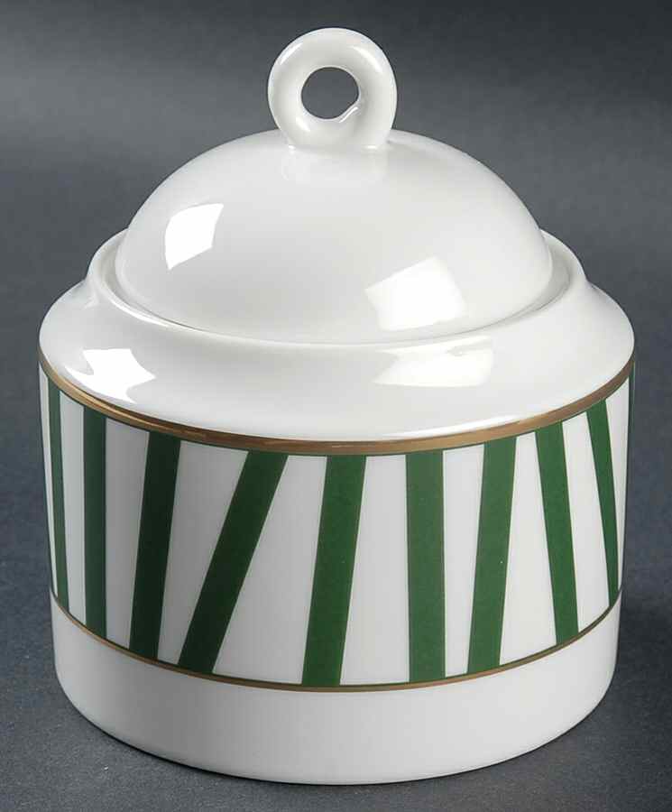 Marquee Jade Sugar Bowl & Lid by Mikasa-1