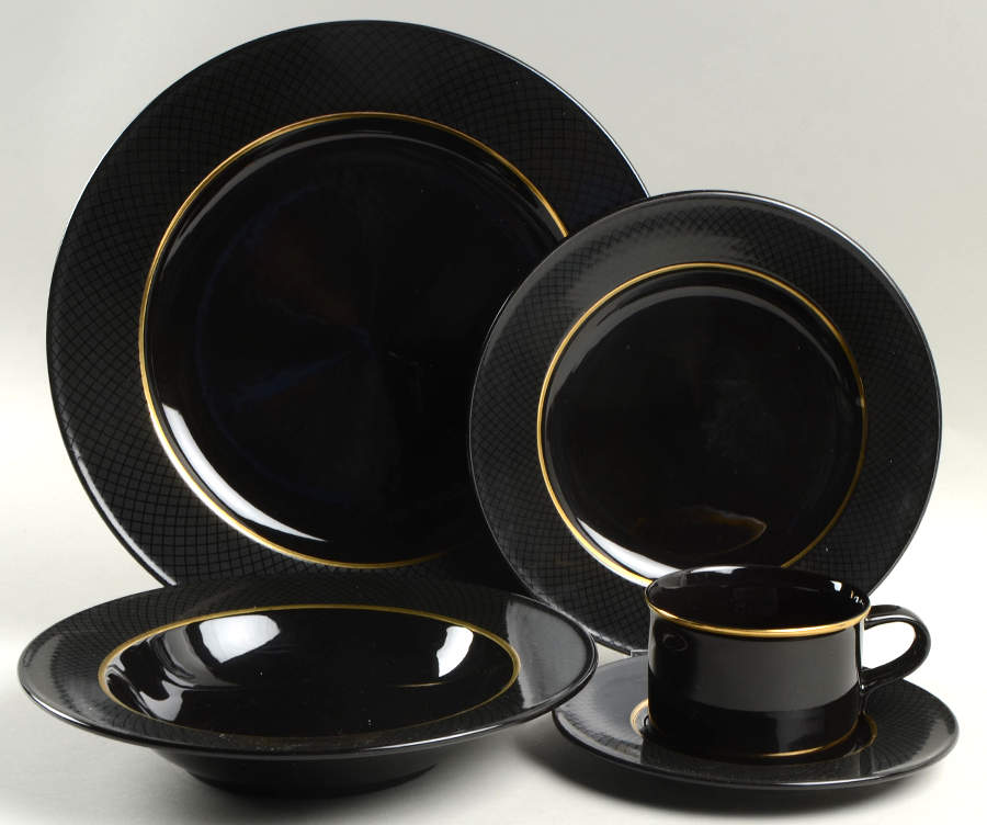 Matrix Black 5 Piece Place Setting by Mikasa-1