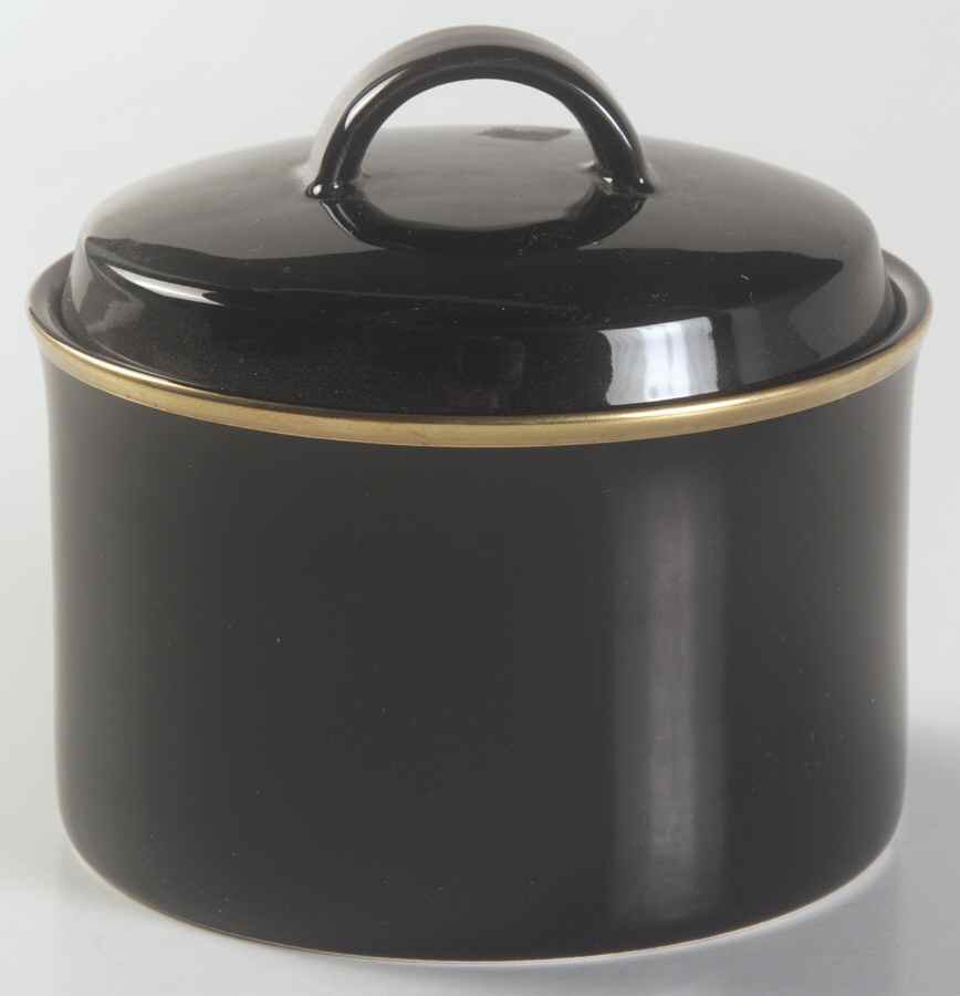 Matrix Black Sugar Bowl & Lid by Mikasa-1