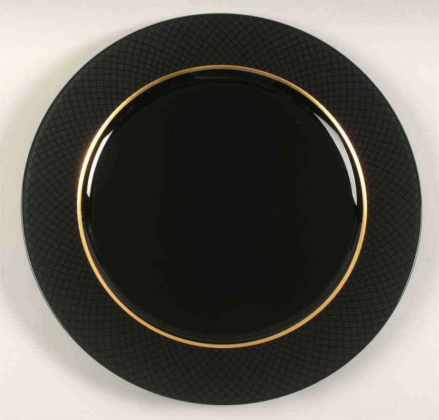 Matrix Black 12" Chop Plate (Round Platter) by Mikasa-1