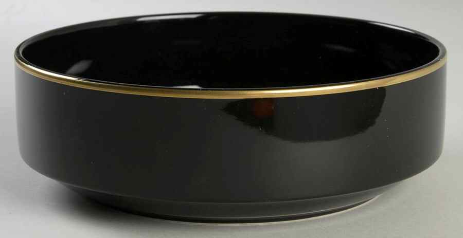 Matrix Black 8" Round Vegetable Bowl by Mikasa-1