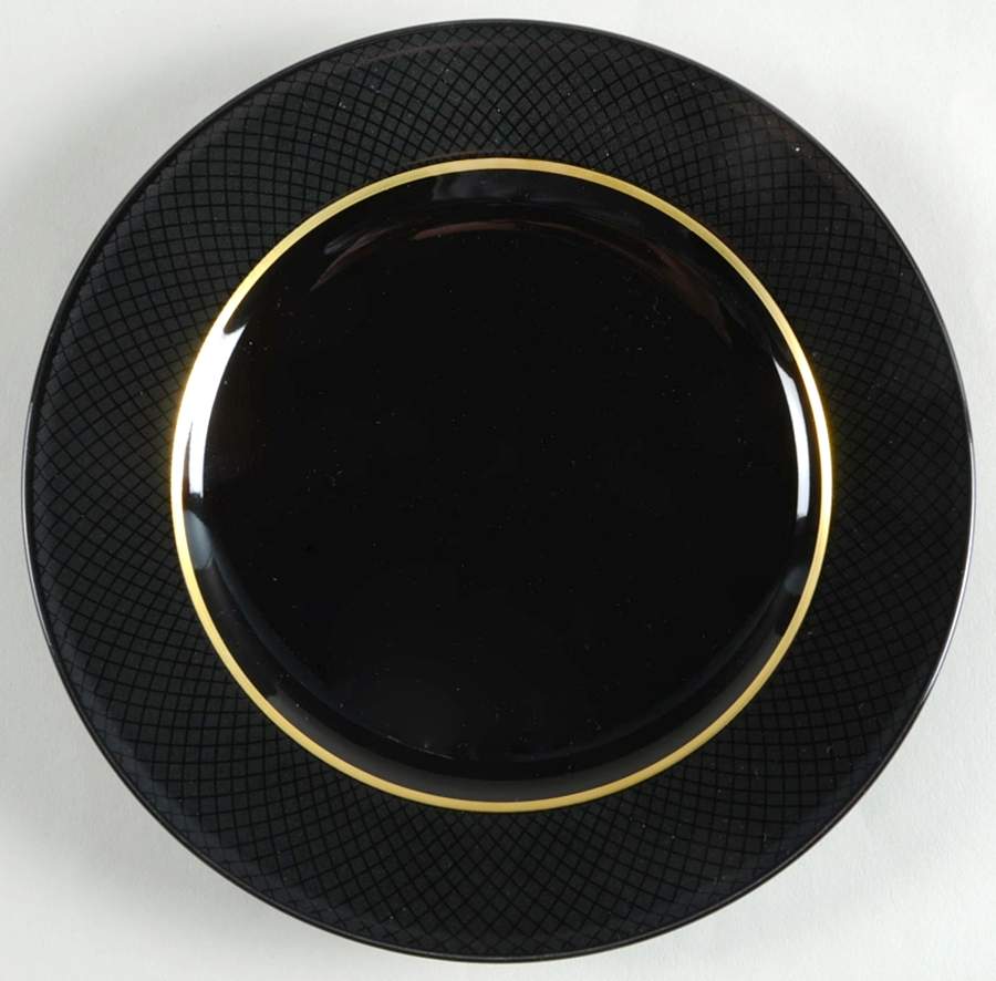 Matrix Black Salad Plate by Mikasa-1