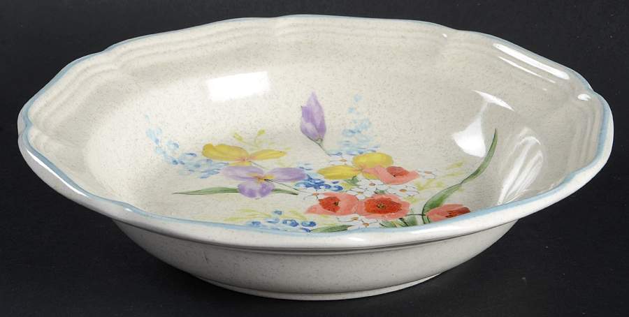 Meadow Breeze Rim Soup Bowl by Mikasa-1