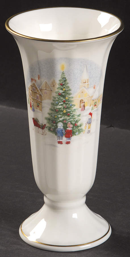 Merry Christmas 6" Vase by Mikasa-1