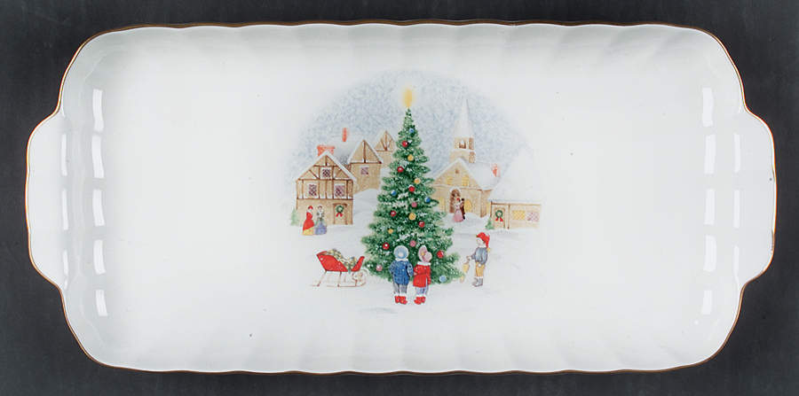 Merry Christmas Large Sandwich Tray by Mikasa-1
