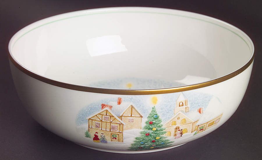 Merry Christmas 8" Round Vegetable Bowl by Mikasa-1