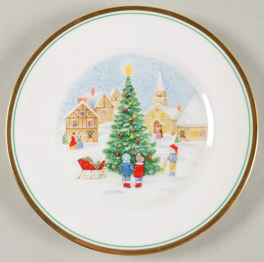 Merry Christmas Salad Plate by Mikasa-1