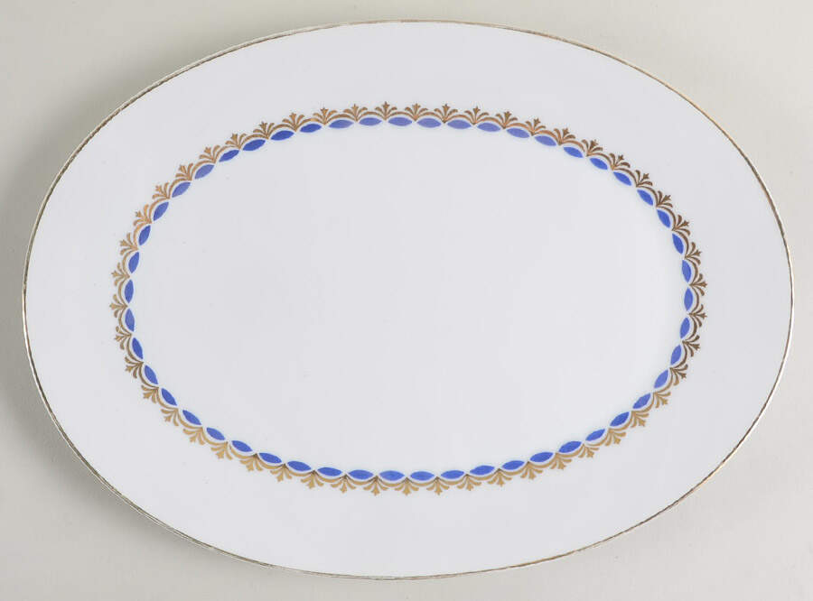 Medici 12" Oval Serving Platter by Mikasa-1