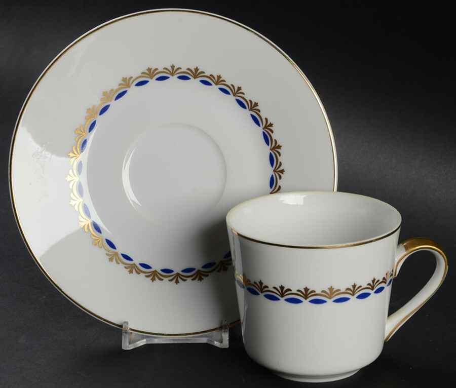 Medici Flat Cup & Saucer Set by Mikasa-1