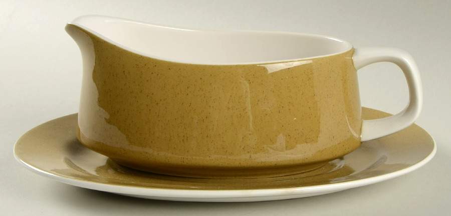 Mediterrania Avocado Green Gravy Boat & Underplate by Mikasa-1