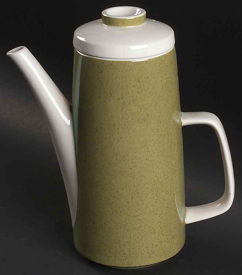Mediterrania Avocado Green Coffee Pot & Lid by Mikasa-1
