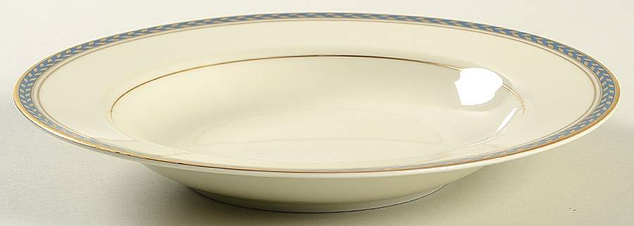Medici Blue Rim Soup Bowl by Mikasa-1