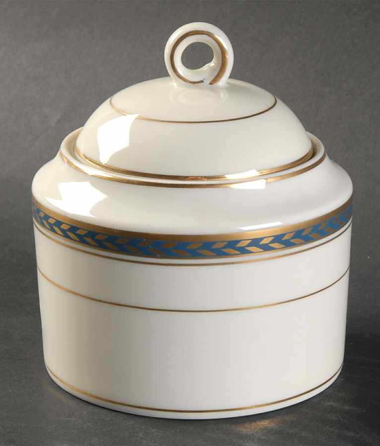 Medici Blue Sugar Bowl & Lid by Mikasa-1