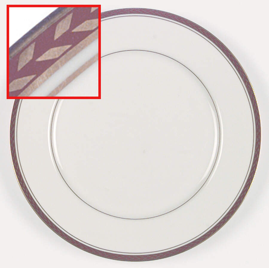Medici Red Dinner Plate by Mikasa-1