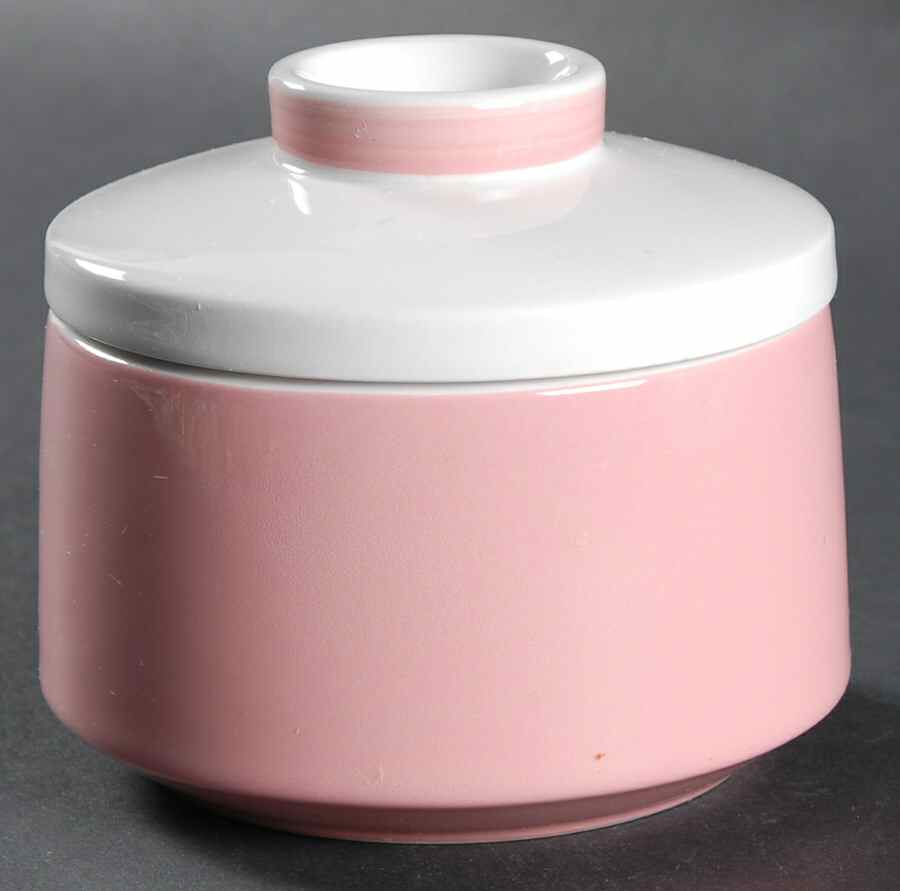 Mediterrania Pink Sugar Bowl & Lid by Mikasa-1