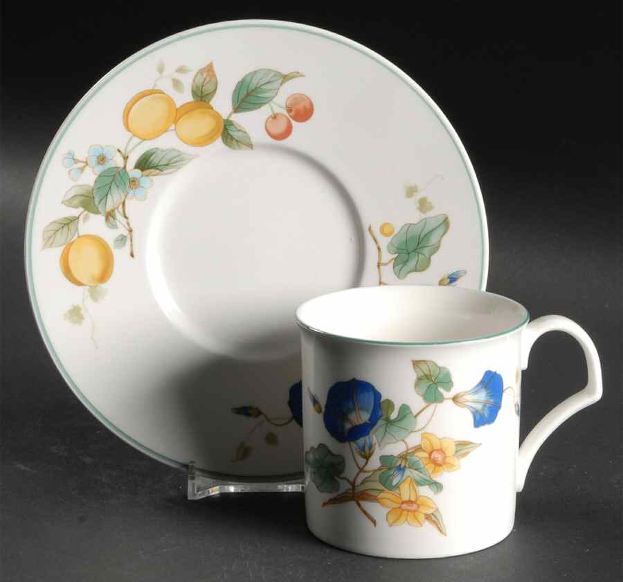 Meadow Gallery Flat Cup & Saucer Set by Mikasa-1
