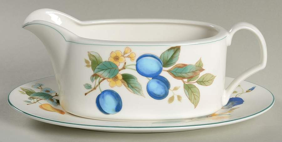 Meadow Gallery Gravy Boat & Underplate (Relish/Butter) by Mikasa-1