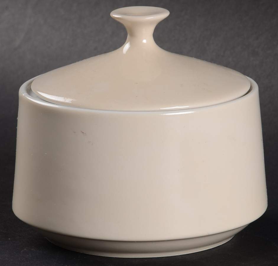 Melodia Ivory Sugar Bowl & Lid by Mikasa-1