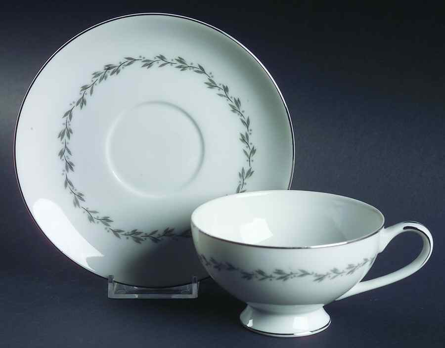 Melbourne Footed Cup & Saucer Set by Mikasa-1