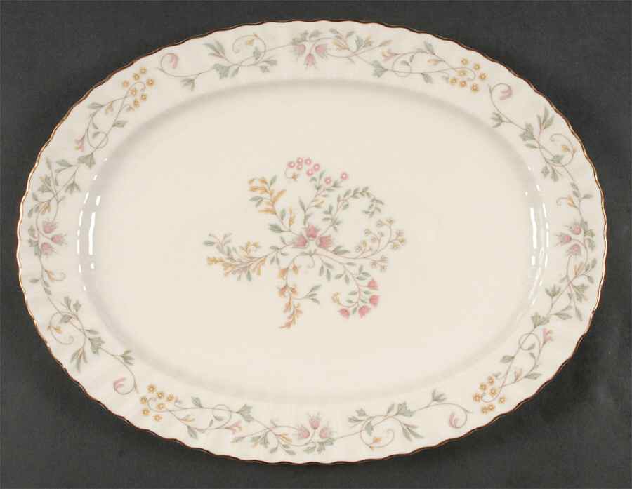 Melinda 14" Oval Serving Platter by Mikasa-1