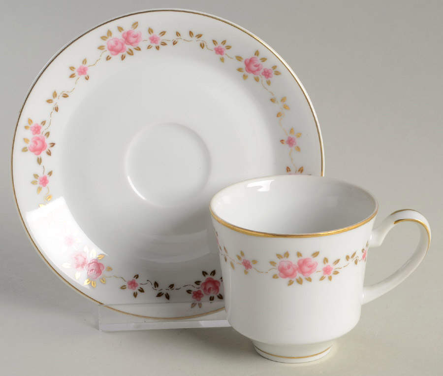 Melissa Footed Demitasse Cup & Saucer Set by Mikasa-1