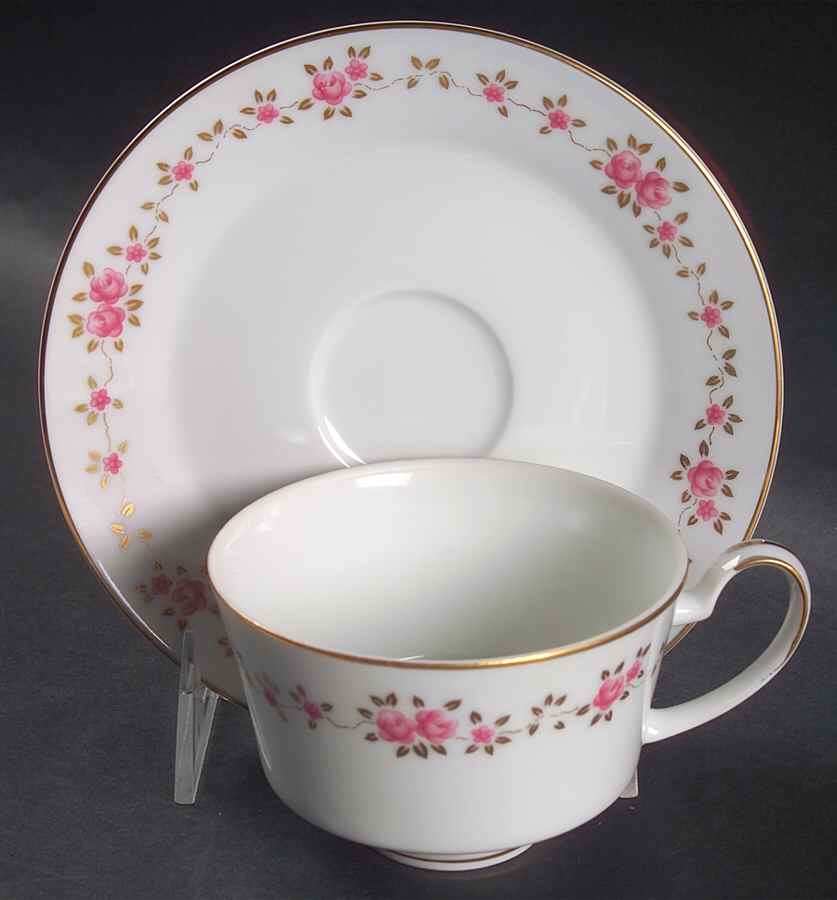Melissa Flat Cup & Saucer Set by Mikasa-1