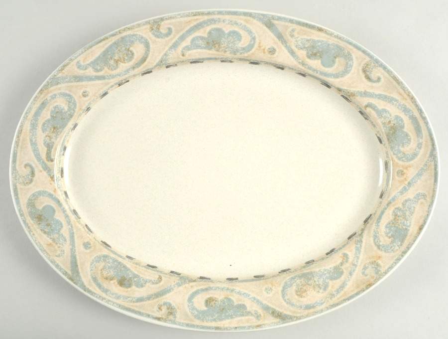 Melodia 15" Oval Serving Platter by Mikasa-1