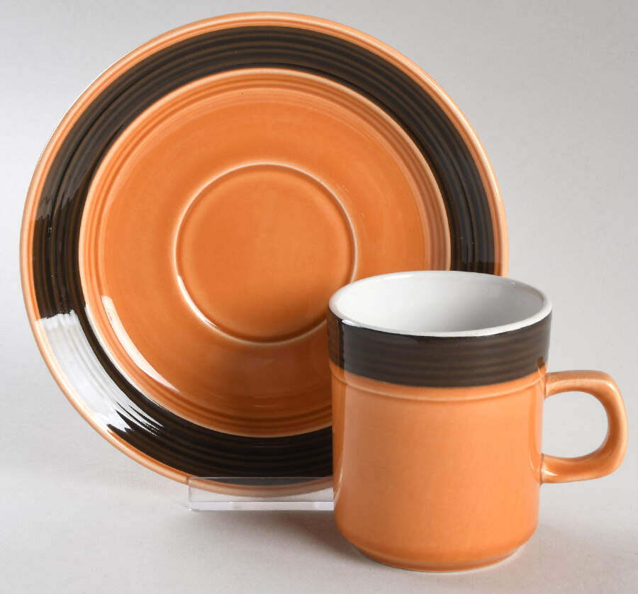 Melon Flat Cup & Saucer Set by Mikasa-1